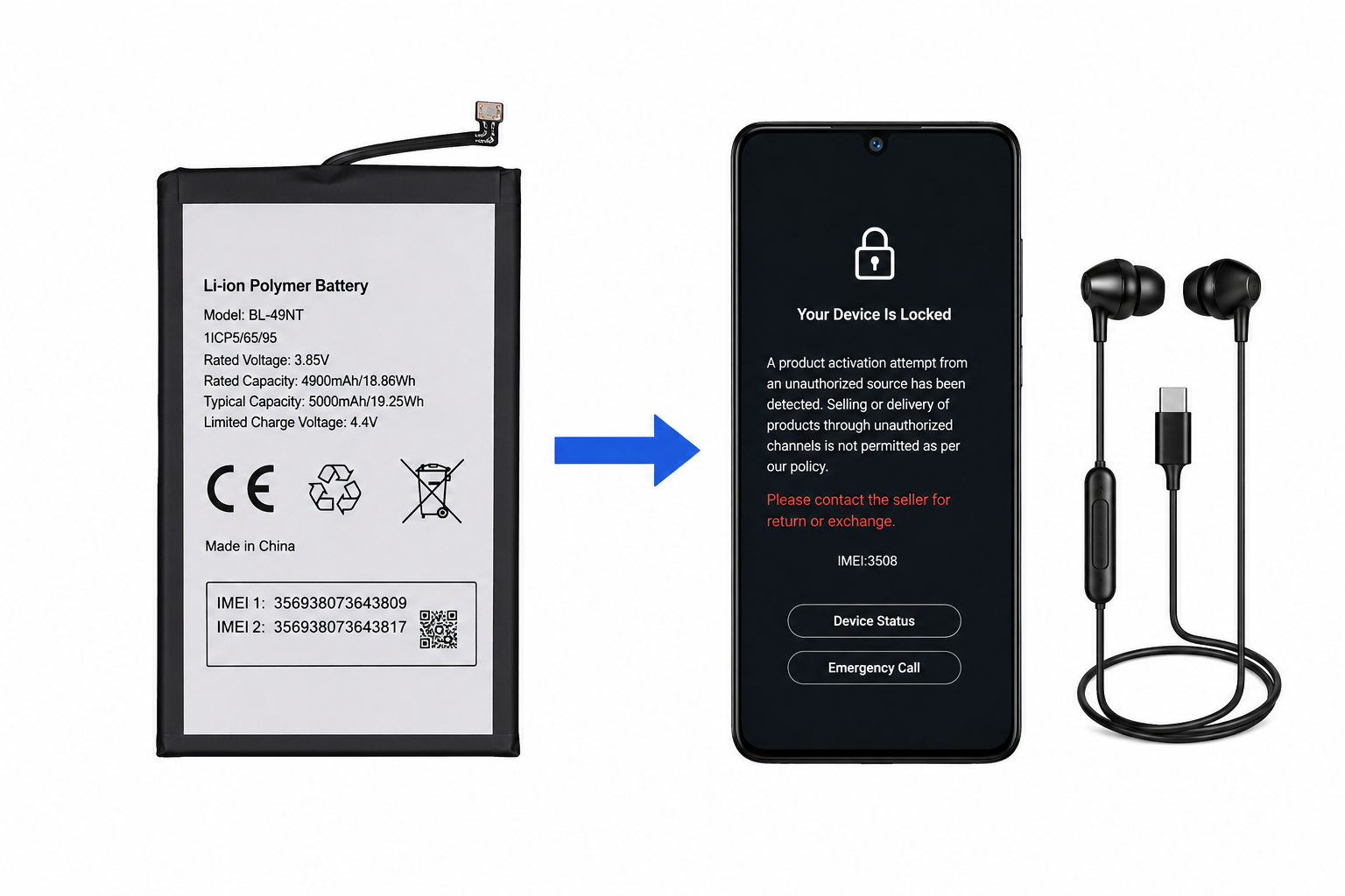 Tecno/iTel/Infinix original Imei Extract by Battery Pic  24/7work    1-3hour